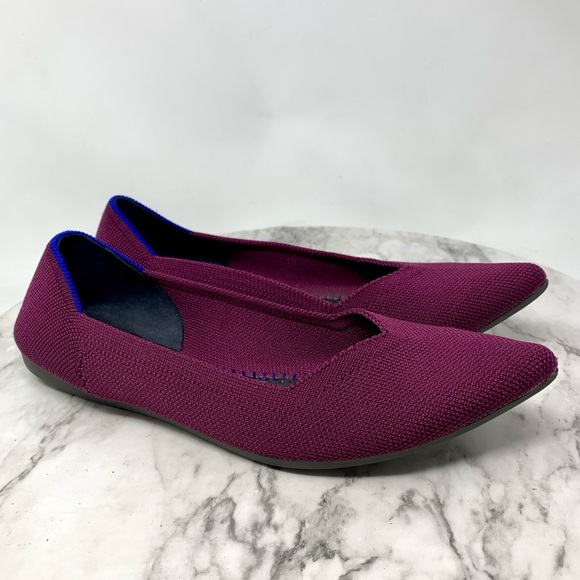 Rothy's Shoes - Rothys The Point Stretch Recycled Retired Orchid Flats 7.5 *No Insoles Classic